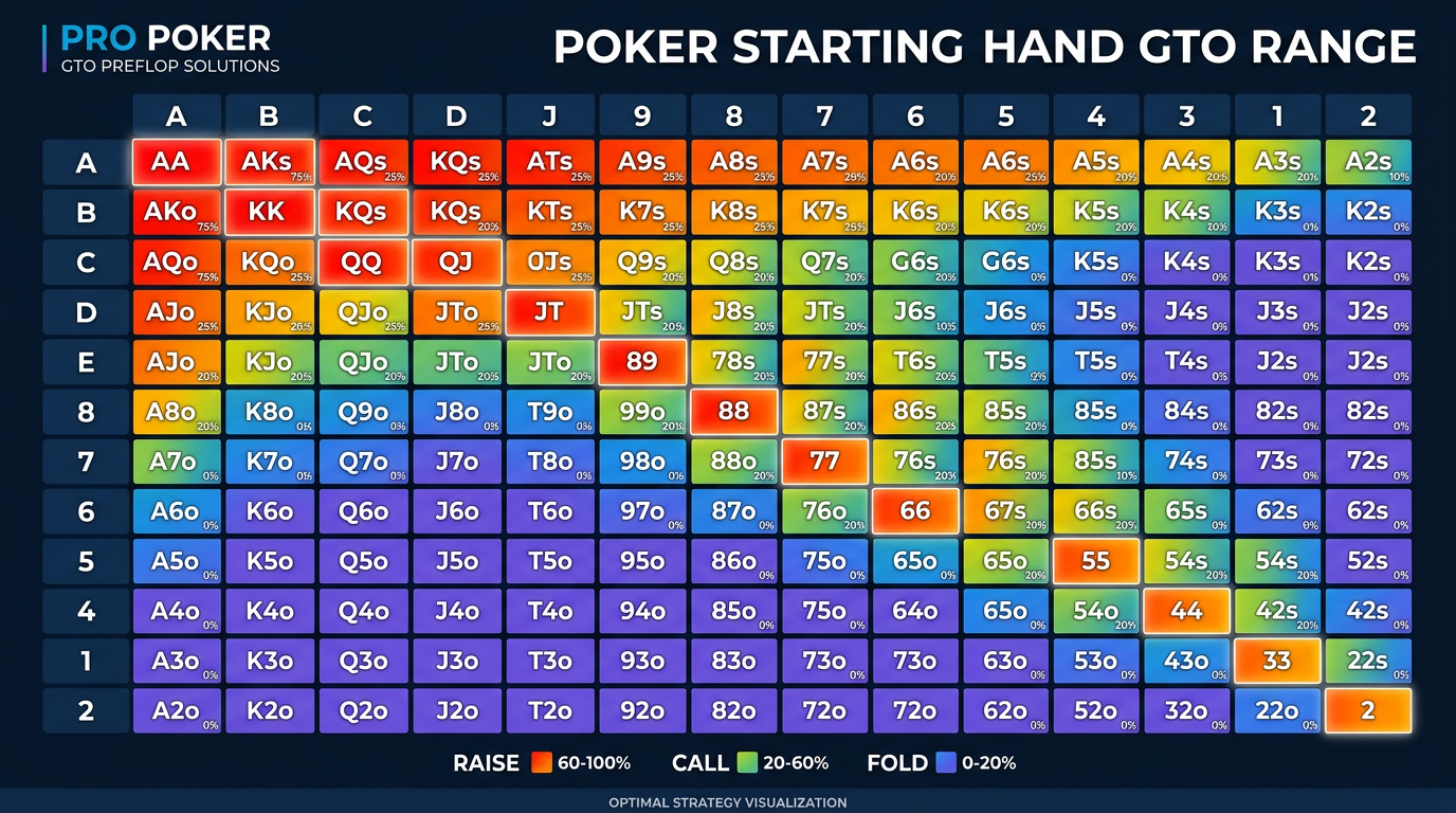 Preflop GTO Charts Explained: How to Actually Read and Use Them