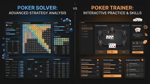 Poker Solver vs Poker Trainer: The Real Difference (2026)